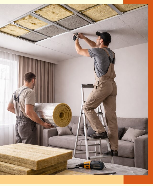 Шумоизоляция потолка в Малоярославце от 2327 руб. под ключ | Профессионально — ТепломастерМлр