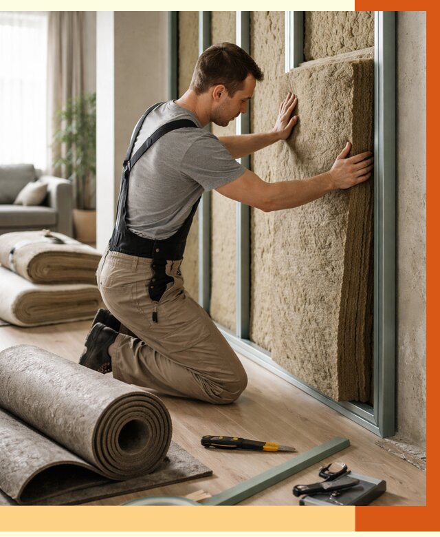 Шумоизоляция перегородок в Малоярославце от 1706 руб. за м2 — ТепломастерМлр