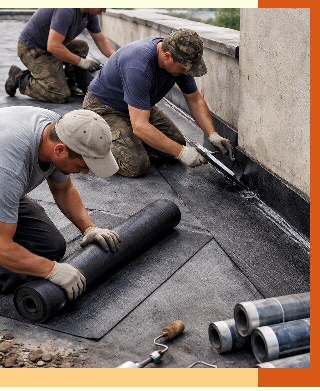 Гидроизоляция кровли в Малоярославце от 4654 руб. — профессиональная гидроизоляция крыши | ТепломастерМлр