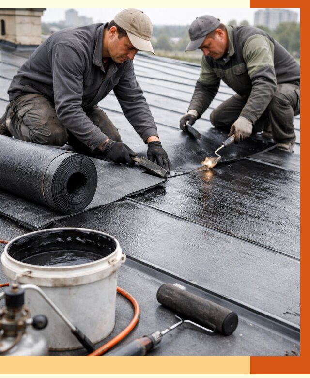 Гидроизоляция фальцевой кровли в Малоярославце от 7757 руб. под ключ | ТепломастерМлр