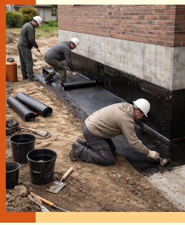 Гидроизоляция фундамента в Малоярославце: надежная защита строений