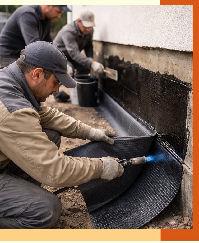 Гидроизоляция цоколя и отмостки в Малоярославце от 8791 руб. — ТепломастерМлр