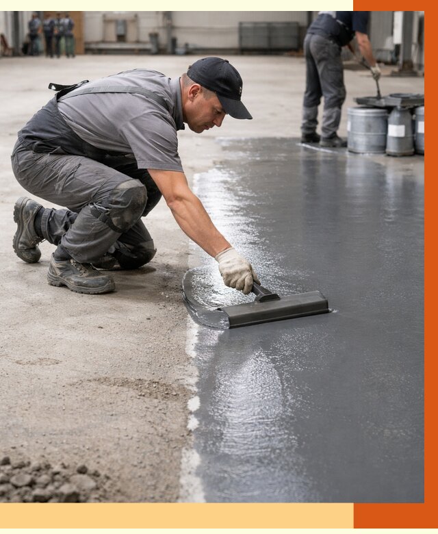 Гидроизоляция промышленного пола в Малоярославце от 1241 руб./м2 — ТепломастерМлр специалисты под ключ