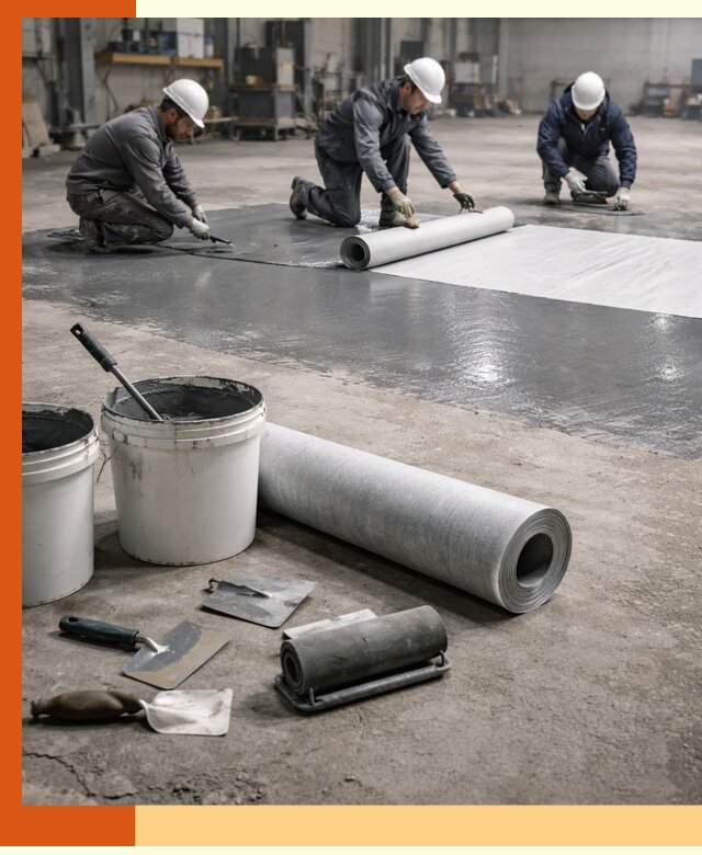 Гидроизоляция промышленного пола в Малоярославце — защита и долговечность