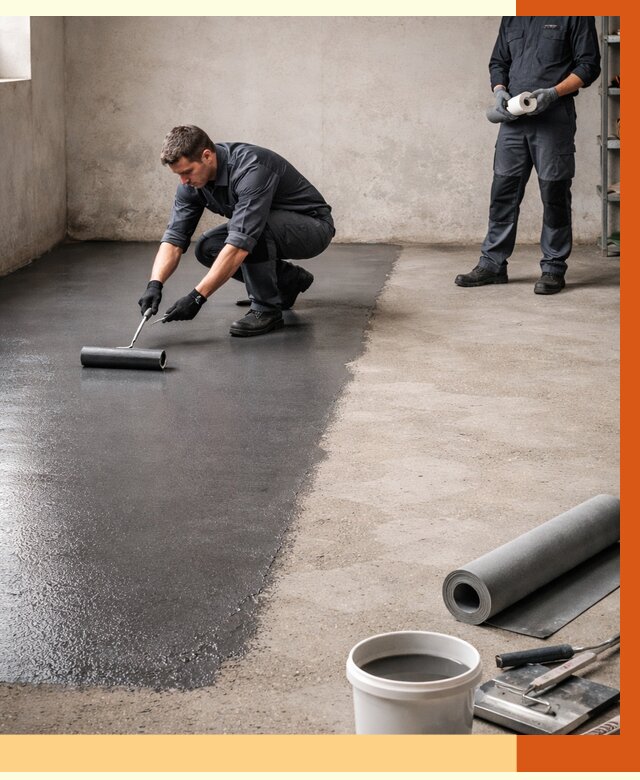 Гидроизоляция гаражного пола в Малоярославце от 3620 руб./м² — ТепломастерМлр профессионально