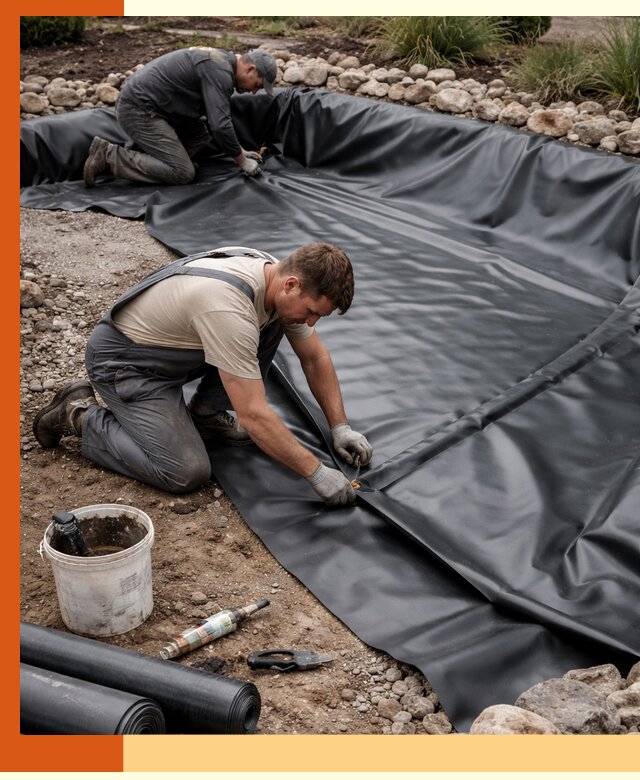 Гидроизоляция пруда в Малоярославце: надежная защита и герметизация