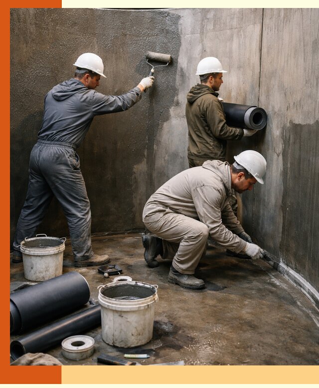 Гидроизоляция резервуара профессионально в Малоярославце