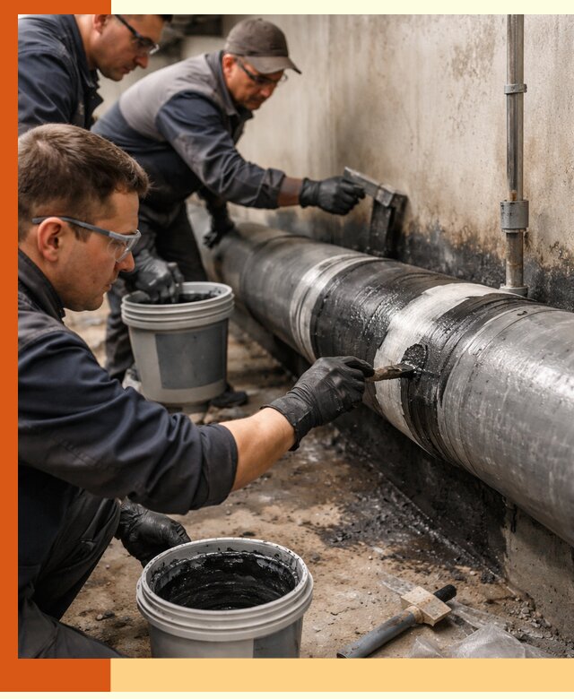 Гидроизоляция труб в Малоярославце — защита и герметизация коммуникаций