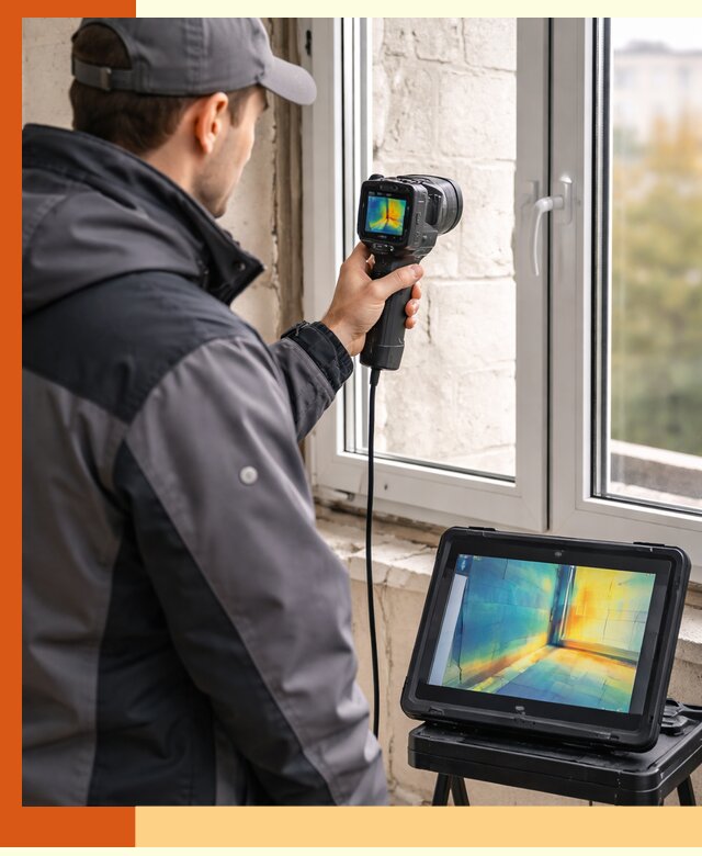 Тепловизионное обследование дома в Малоярославце для выявления утечек тепла
