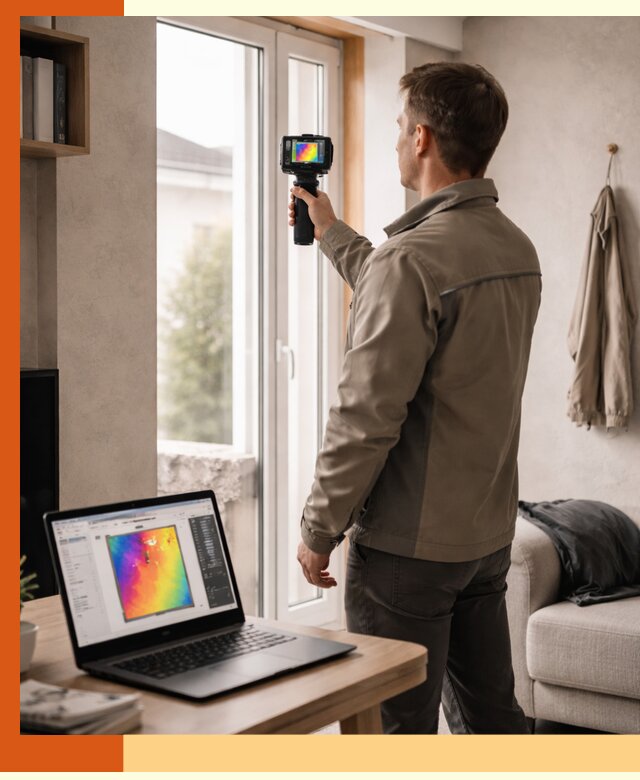 Тепловизионное обследование квартиры в Малоярославце для поиска утечек тепла