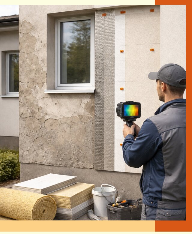 Тепловизионное обследование фасада в Малоярославце от 4654 руб. под ключ | ТепломастерМлр