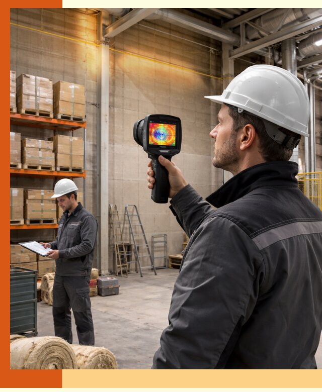 Тепловизионное обследование склада и выявление утечек в Малоярославце