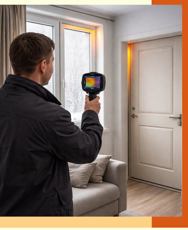 Тепловизионное обследование окон и дверей в Малоярославце от 4654 руб. | ТепломастерМлр