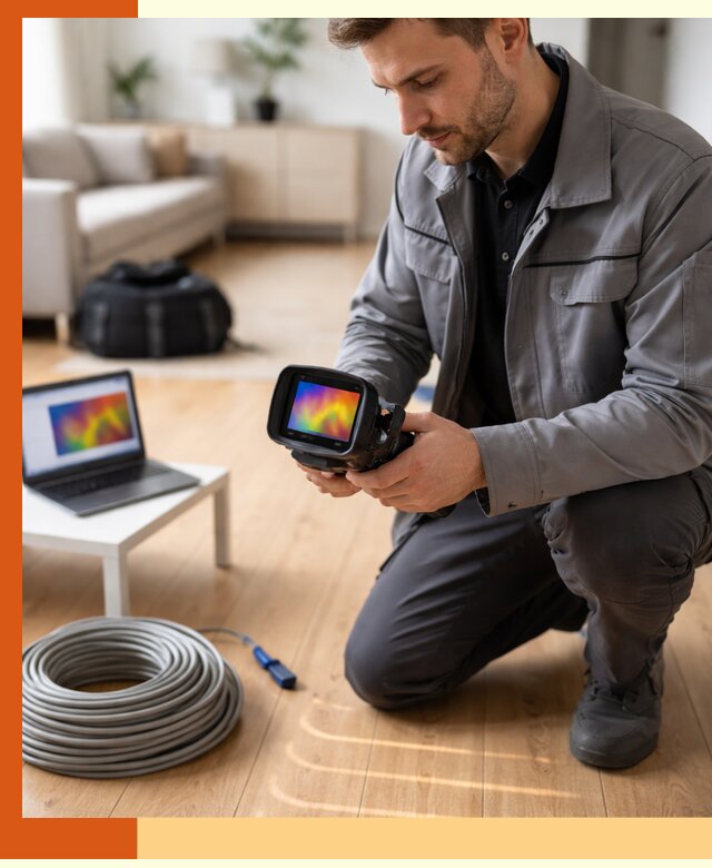 Тепловизионное обследование тёплого пола в Малоярославце для точной диагностики