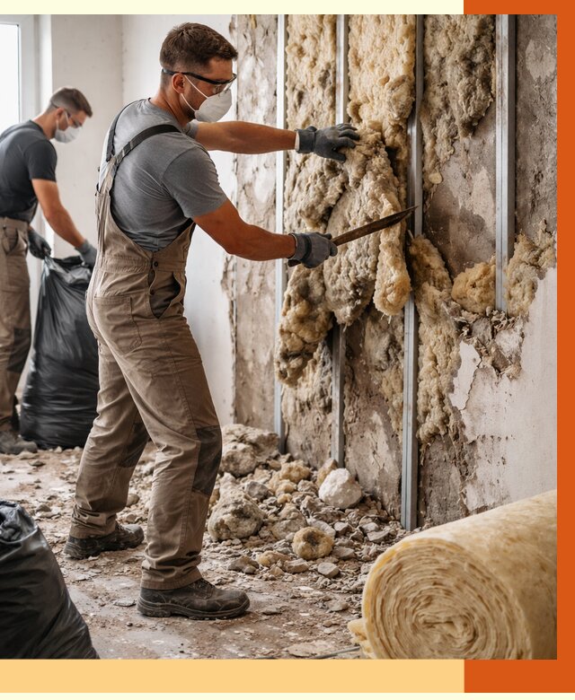 Демонтаж старого утеплителя в Малоярославце от 3620 руб. — работы под ключ | ТепломастерМлр