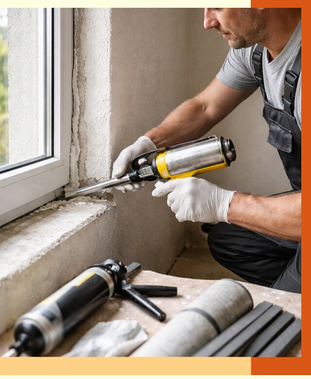 Герметизация стыков и примыканий в Малоярославце от 1241 руб. под ключ | ТепломастерМлр