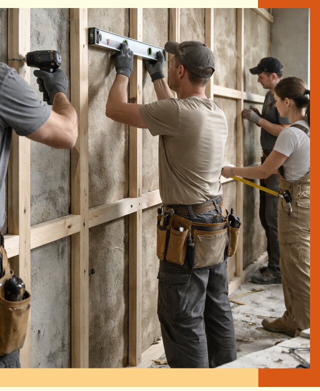 Монтаж обрешетки под утепление в Малоярославце от 1189 руб/м² | Заказать у ТепломастерМлр