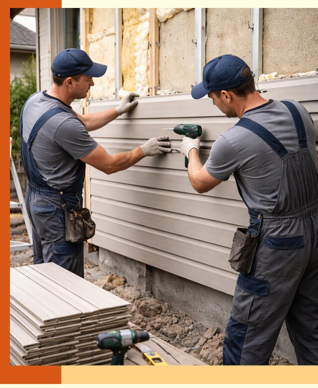 Монтаж сайдинга после утепления в Малоярославце качественно и надежно