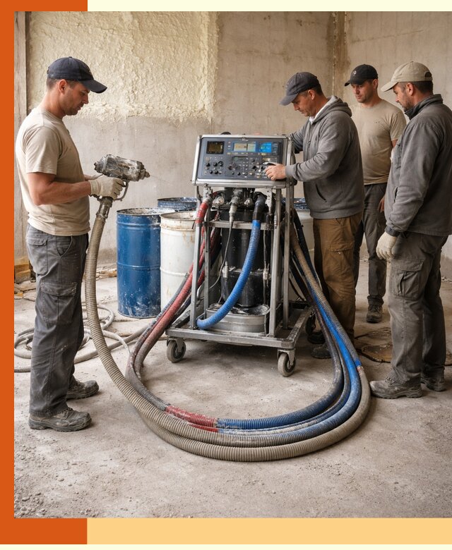 Аренда установки для напыления ППУ в Малоярославце на выгодных условиях